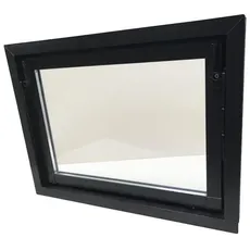 WOLFA Mehrzweck Kipp-Fenster PLUS Kunststoff braun 500x400 mm mit Einfachglas