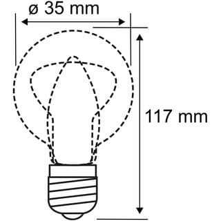 Paulmann Filament LED Kerze E14 5W warmweiß klar (287.77)