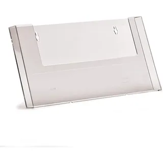 Taymar W330 Prospekthalter im DIN A4 Querformat für die Wandmontage, Wandprospekthalter, 1 Stück