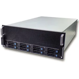 Fantec SRC-4080X08, 4HE 19Zoll-Servergehäuse 8x SAS und SATA ohne Netzteil 680mm,