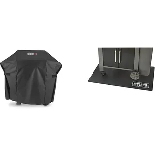Weber Funda Premium Spirit II 200 - para Spirit II 200 y Spirit E-210 (excluído EO-210) & 17897 Bodenmatte, Grillmatte, schwarz