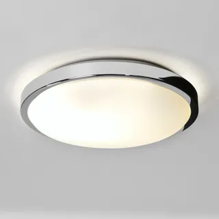 Deckenleuchte Opalglas Chrom Deckenlampe Leuchten Lampen Beleuchtung Neu - Silber