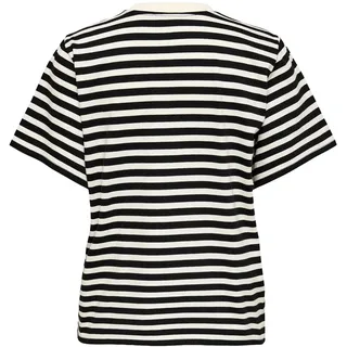 Only ONLLIVINA LIFE STRIPE TEE Schwarz/Weiß XS