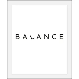 Bild QUEENCE "Balance", schwarz (farbe rahmen: schwarz, farbe bild(er): schwarz), B:40cm H:50cm T:3cm, Acrylglas, Holz, Papier, Bilder, Bild, HD Premium Poster-Druck inkl. Holzrahmen