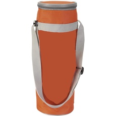 noTrash2003 Kühltasche zum Umhängen für 1,5 L Flasche, Verstellbarer Schulterriemen, kleine Kühltasche für Drinks, Kühlbox für Outdoor, Reisen und Co (Orange)