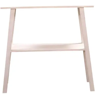 Boho Deko Konsole Anrichte Japandi 90cm Weiss