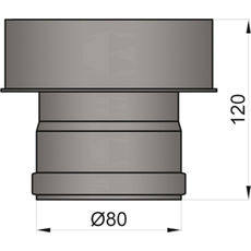 Pellet Erweiterung schwarz 80/130 mm
