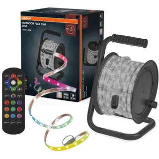 Osram LED Streifen 15M IP65 inkl. Fernbedienung/Kabeltrommel/Zubehör RGB