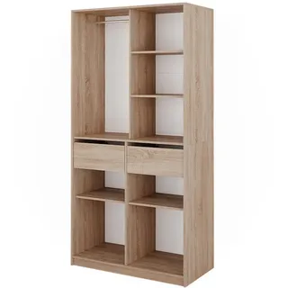Vicco Kleiderschrank Elmo 100 x 200 x 50 cm Braun