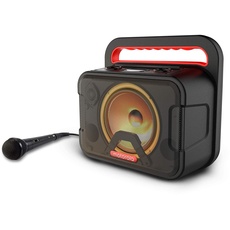 Bild ROKR 810 / Sonic Maxx 810 - Kabelloser Lautsprecher - 40 Watt - Bluetooth 5.0 - LED - Karaoke-Mikrofon - Wasserdicht - Schwarz