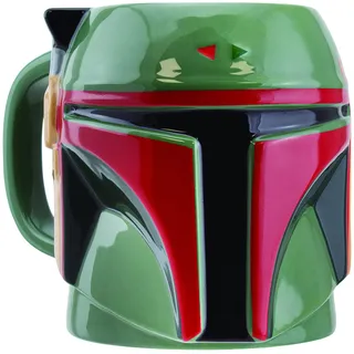Boba Fett Helmet Shaped Ceramic Coffee Mug | Officially Licensed Star Wars Decor