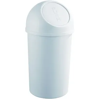 helit Abfalleimer mit Push Einwurfklappe 45 Liter lichtgrau