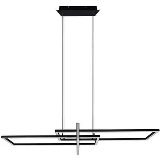 Trio LED-Pendelleuchte Salinas Alu, Eisen, Stahl & Metall Schwarz