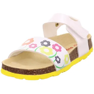 Fussbettpantoffel Weiß/Gelb 40 EU