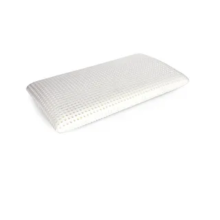 Talamo Italia Kissen für Bett, 100% Made in Italy, Ergonomisches "Seifen"-Kissen aus perforiertem Memory-Schaum, hypoallergen und atmungsaktiv, 70x39xh10 cm