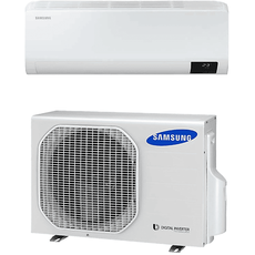 Samsung Set Airrise bestehend aus AR09TXHZAWKX/EU und AR09TXHZAWKN/EU Split-Klimaanlage (A++, 30 m2, 8530 BTU/h, Grau)