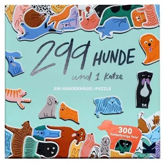 299 Hunde und 1 Katze. Ein Hundeknäuel-Puzzle