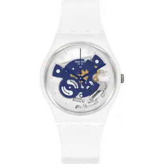 Swatch Quarz Armbanduhr SO31W103, Gehäuse und Armband aus Kunststoff, Swiss Made