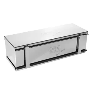 Lares Toastbrotform Edelstahl mit Teiler 30x10x9 cm – Für Toast, Vollkornbrot, Früchtebrot, Kuchen –– Spülmaschinenfest – Made in Germany