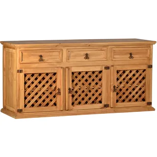 MiaMöbel Mexico Sideboard Massivholz Pinie Mexiko Möbel Mexikanisch