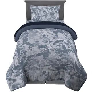 Franco My Hero Academia Anime Superweiches Schmusetuch und Bettlaken-Set mit Kissenbezug, 4-teiliges Doppelbett, offizielles Lizenzprodukt, Sammlerstücke