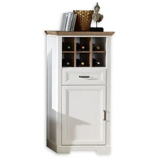 Stella Trading Highboard 66 x 136 x 42 cm weiß