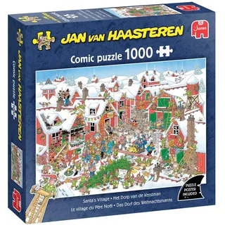 JUMBO Spiele Puzzle: Weihnachtsmanndorf (Jan Van Haasteren) (1000 Teile)