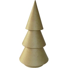 Decopatch Décopatch NO002O - Weihnachtsbaum / Tannenbaum aus Pappmaché, 30,5cm, zum Verzieren, ideal für DIY-Projekte und Weihnachtsdeko, Kartonbraun, 1 Stück