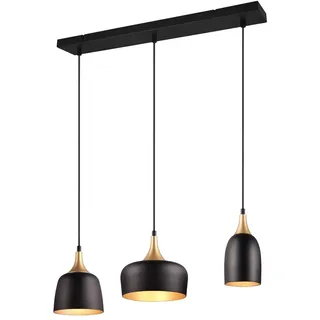 Trio Chiraz 3-flg. 63 cm rund schwarz/gold