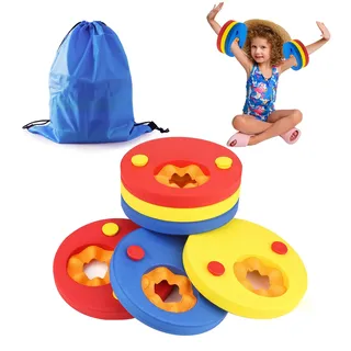 6 Stück Schwimmflügel für Kinder 2-7 Jahre, Schwimmscheiben Kinder, Eva Schaum Schwimmflügel ohne Aufblasen, Auftriebshilfe Schwimmhilfe zum Schwimmen Lernen für Kleinkind Mädchen Junge