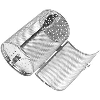 Edelstahl Backkorb – 12×18 cm, Drehbar, Für Nüsse, Bohnen, Erdnüsse, BBQ Grill & Ofen