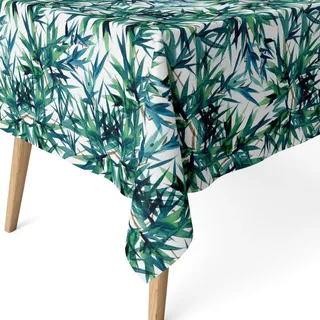 ECOMMERC3 Tischdecke abwaschbar beschichtet rechteckig 200x140 Caserta Blau | Für Frühstück, Mittagessen und Abendessen, nichts zieht ein, Stoffgefühl, maschinenwaschbar, aus Spanien