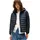 Stripe Jacket mit Kapuze blau M
