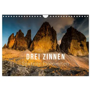 Calvendo Drei Zinnen. Sextner Dolomiten (Wandkalender 2026 DIN A4 quer), CALVENDO Monatskalender: