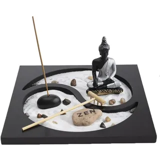 Lachineuse – Japanischer Garten – Zen-Buddha-Deko – 22 x 22 cm