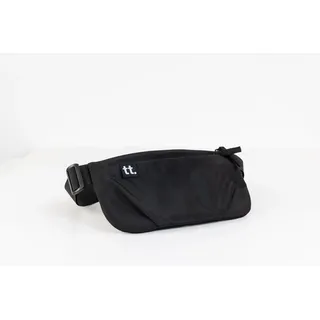 Carlett City Bauchtasche | wasserdicht und kompakt | Unisex-Design in Schwarz | ideal für Damen und Herren | kleine und funktionale Gürteltasche für den täglichen Gebrauch, Schwarz, Modisch