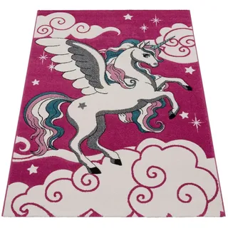 Paco Home Diamond 640 Kinderteppich 80 x 150 cm Pink