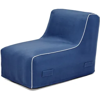Jahnke Loungesessel "AIR LOUNGE" 1 Stk. tlg. aufblasbar, Indoor & Outdoor, 60 cm Sitztiefe, navy blau