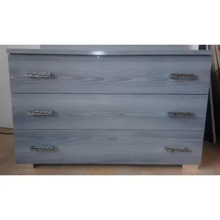 Design Kommode 120*43 Luxus Holz Sideboard Kommoden Schrank Wohnzimmer Schränke - Grau