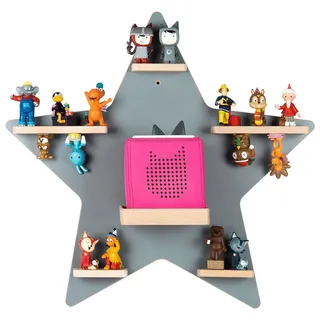 BOARTI Kinderregal BOARTI 52 cm Holz grau Stern