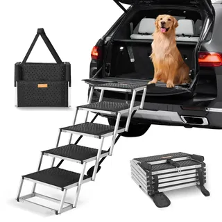 Vevor Hundetreppe 5-stufig Grau