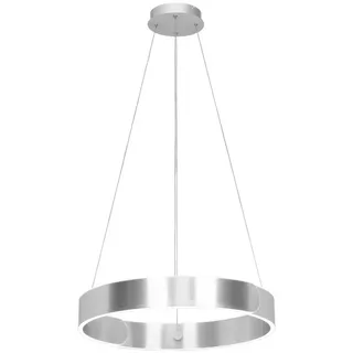 Dieter Knoll Led-Hängeleuchte , Alufarben , Metall , Uni , rund , 64x150x63 cm , RoHS, Europäischer Sicherheitsstandard, Ce , 3 Helligkeitsstufen , Lampen & Leuchten, Leuchtenserien
