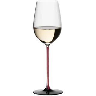 RIEDEL Riesling Grand Cru Rot/Schwarz - Kristallglas - 125ml (voll) - 1 Stück - 4100/15R - Black Series Collector's Edition - Weißweinglas, Spülmaschinenfest