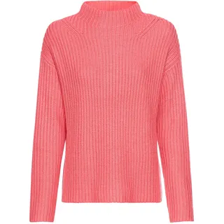 camel active Damen Strickpullover mit Rollkragen Pink, Womenswear-S