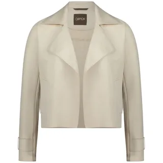 Jackenblazer CARTOON "Casual-Jacke mit Taschen", Damen, Gr. 44, beige (sheer bliss), Obermaterial: 95% Polyester PES. 5% Elasthan EL., Blazer Jackenblazer
