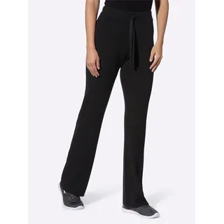 Strickhose HEINE, Damen, Gr. 42, Normalgrößen, schwarz, 50% Viskose, 28% Polyester, 22% Polyamid, unifarben, Hosen Strickhose