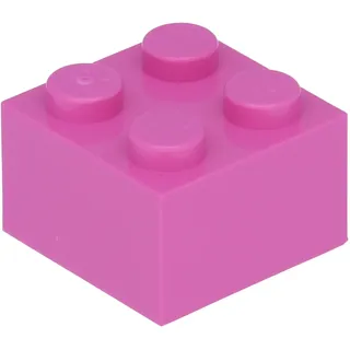 LEGO: 100x Stein 2x2 in dunklem Pink