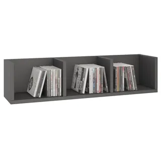 CARO-Möbel Cd/Dvd- Regal Stars , Holzwerkstoff , Mode , 75x18x18 cm , Wohnzimmer, TV Möbel, CD-Regale