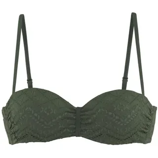 LASCANA Bügel-Bandeau-Bikini-Top Omara Grün 34 Cup A