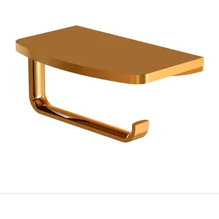 Steinberg Serie 450 Toilettenpapierhalter, mit Ablage, 4502820RG, Farbe: Rose Gold
